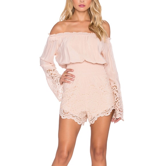 Whinston White Mia Romper - Picture 1 of 5